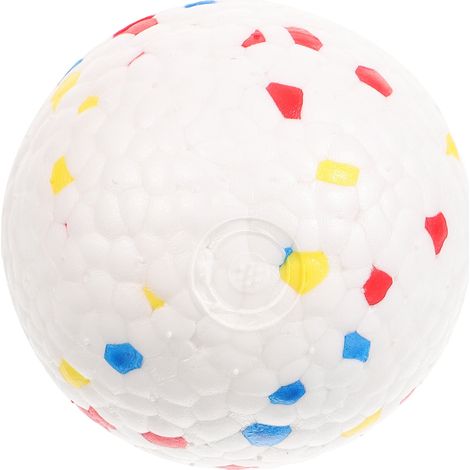 Balle Rebondissante pour Chien 6.3 cm, Jouet Interactif Rouge Jaune Bleu pour Mastication et Jeu (1/5)