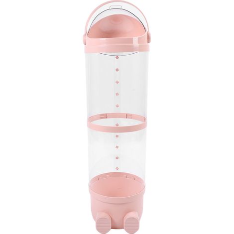 Tube rangement peluches transparent grande capacité – Seau organisateur jouets peluche enfants 97cm rosé (1/5)