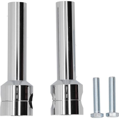 Adaptateur universel de montage de pince de guidon rond, pour barre de moto de 22mm de diamètre chromé