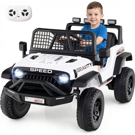 Coche eléctrico infantil de 24 V con mando a distancia, música y luces LED.