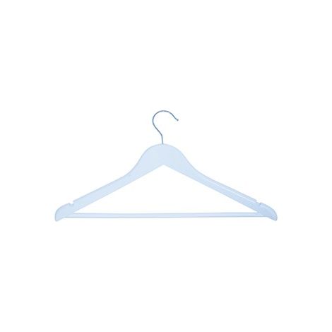 MSV Lot de 36 cintres en Bois Blanc
