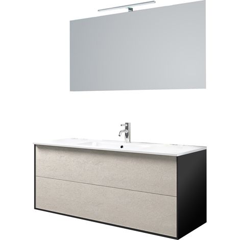 Ensemble de salle de bain 4 pièces IGEA havane pierre (1/5)