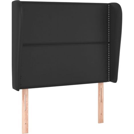 Maison Exclusive - Kopfteil mit Ohren Schwarz 103x23x118/128 cm K