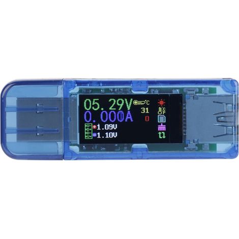 Testeur USB Multimètre Digital AT34 - Voltmètre, Ampèremètre pour Chargeur de Téléphone (1/5)