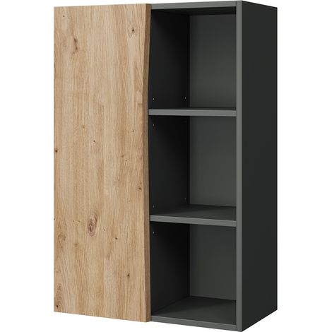 Mobiletto da bagno Willow, Artigiano, 56 x 86 cm con 3 scomparti aperti, Vicco (1/5)