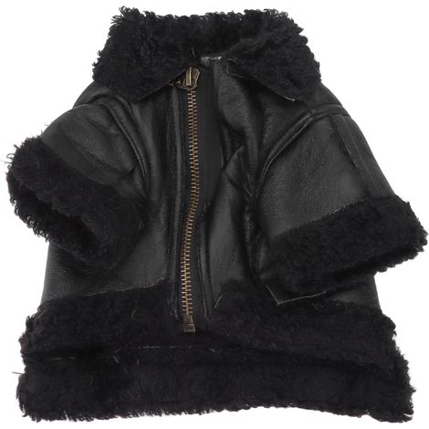 Veste en cuir pour chien, épais, coupe-vent, mode d'hiver, manteaux de moto pour grands, moyens et petits chiens (1/5)