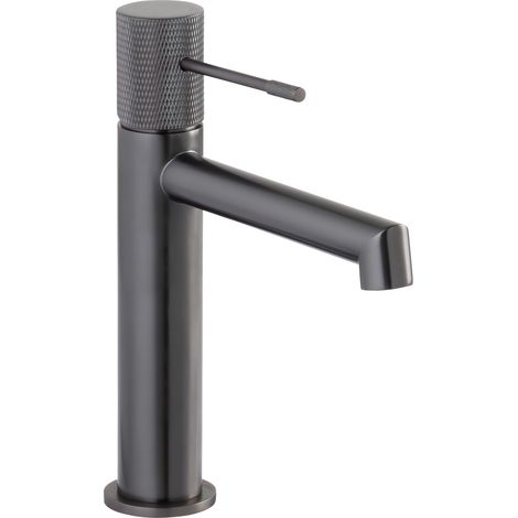 Collection, mitigeur de lavabo, robinet de salle de bains, idéalement conçu pour lavabo suspendu, mat industriel, KADIA M (1/4)