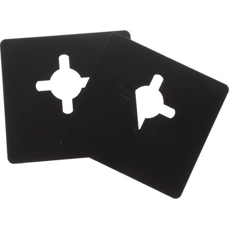 Plaque de renfort en 2 pièces pour poignées porte, acier inoxydable durable et moderne, renforcer