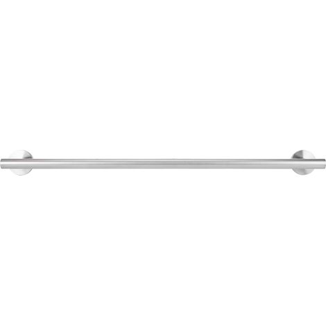 Porte-serviettes simple barre en acier inoxydable, base ronde, étagère pour salle de bain, chambre ou cuisine (1/5)