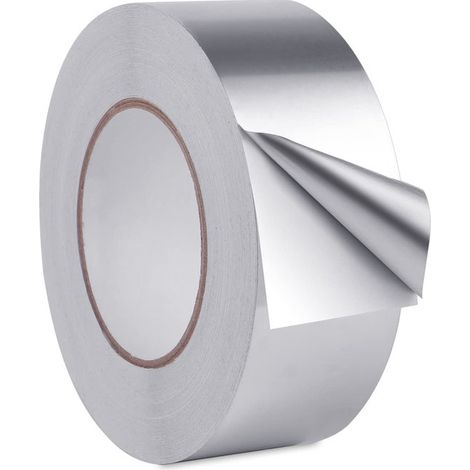 Nastro adesivo in alluminio, nastro sigillante, nastro isolante in lamina di alluminio, resistente al calore, impermeabile, resistente alle alte temperature per cucina, bagno, elettricista, metallo (1/5)