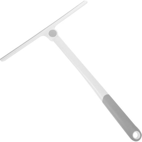 Essuie-glace - Essuie-douche - PP+TPR - 34,5×27 cm - Grijs - Raclette de sol - Outil de nettoyage de salle de bain - Essuie-glace - Essuie-glace de salle de bain - Raclette de fenêtre - Essuie-glace a (1/5)