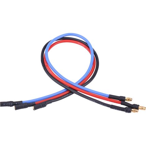 Ensemble de 3 contrôleurs de vitesse électroniques (ESC) pour moteur, câble en silicone de 30 cm avec connecteurs banane 3,5 mm (1/5)