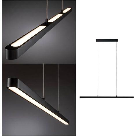 Paulmann Lento 79693 Lampada LED a sospensione LED (monocolore) LED a montaggio fisso 37 W Nero (lucido) (1/5)