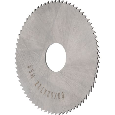 Lame de scie circulaire HSS (acier rapide) pour usage industriel 63 x 0,8 x 16 x 72 W6542 (1/5)
