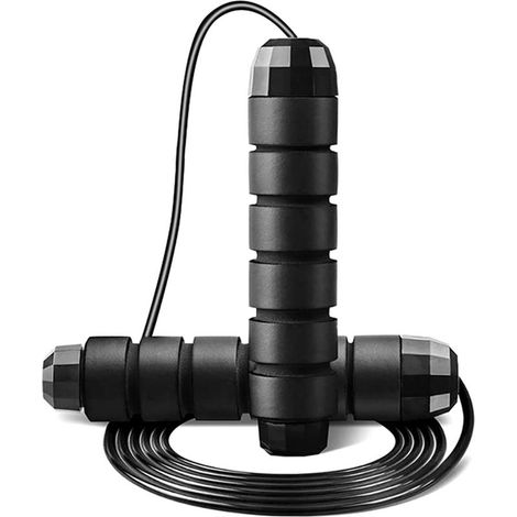 Corde à Sauter Adulte,Jump Rope Roulante Réglable pour Boxe, Crossfit, Sport, équipement de Fitness-Fei Yu (1/5)