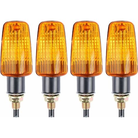 indicatori di direzione per moto 12V impermeabili universali per moto, scooter, quad, cruiser, fuoristrada (1/4)