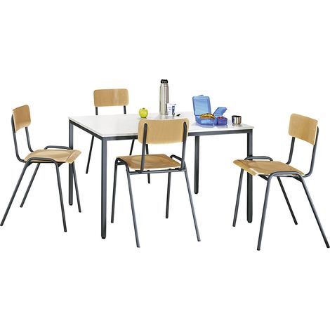 eurokraft basic, Ensemble polyvalent table et chaises, 1 table (1/4)