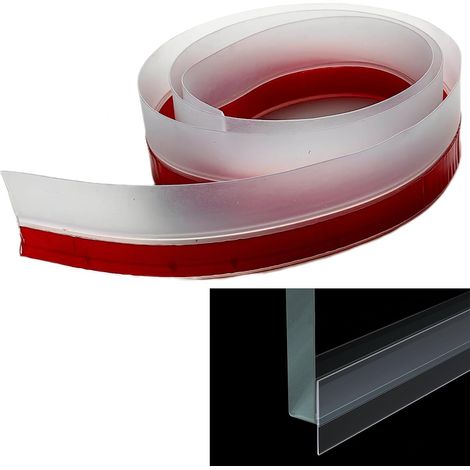 Shower Door Seal - Cabin Seals for Glass Doors Extra Thick Rubber Suitable for All Types and Waterproof Rooms Easy to Install Water Splash Protection (1/5)