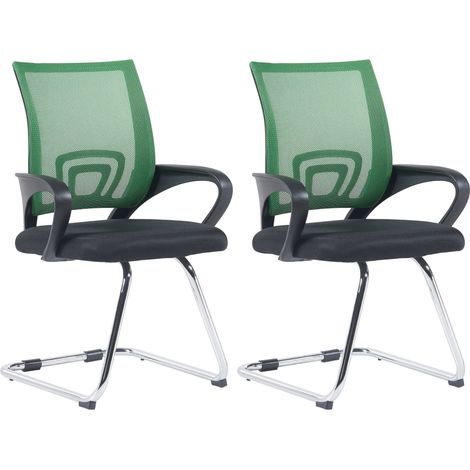 2er Set Freischwinger Eureka grün