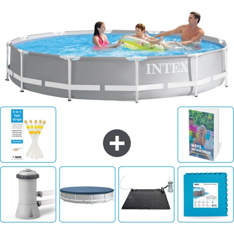 Prism Frame Pool Rund - 366x76 cm - 7-teilig S273