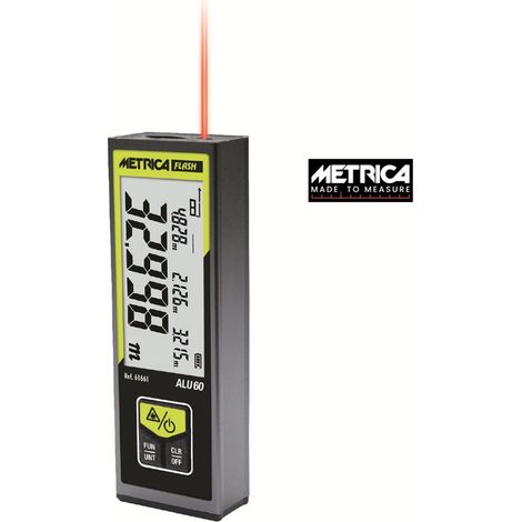 Metrica distanziometro laser ALU 60 metro misuratore 60m (1/5)