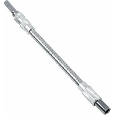 Screwdriver bit holder, Flexible screwdriver rods, screwdriver extension magnetic bit holder 6.35mm extension, Flexible rod, 20CM (1/5)