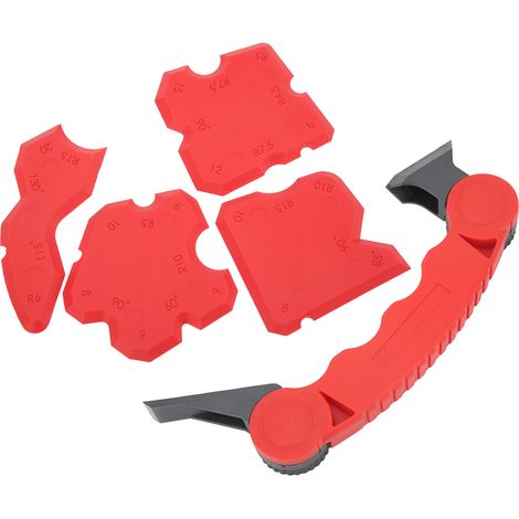 Lot de 5 grattoirs à colle pour portes, fenêtres et panneaux de verre – spatules pour la peinture et la construction (1/5)