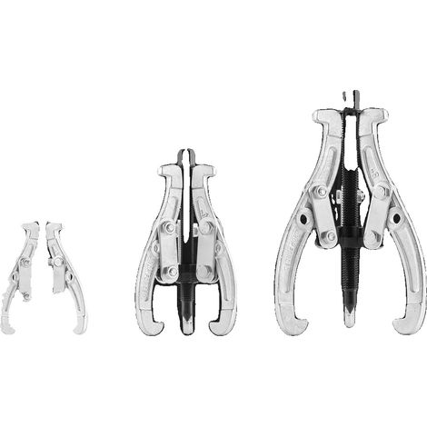 Jeu d'extracteurs, configurations à 3 griffes et à 2 griffes, griffes réversibles, Ensemble de 4 pièces (1/2)