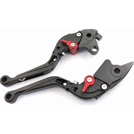 Convient aux motos Honda VFR1200 VFR1200F, freins modifiés pour un gain de temps, leviers de klaxon (noirs) (1/5)
