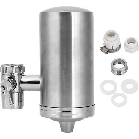 Kitchen Faucet Water Filter Stainless Steel Tap Purifier for Sink Reducing Chlorine Lead (1/5)
