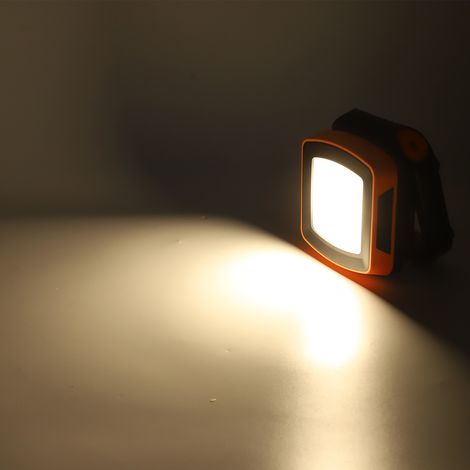 Lampe de travail portable rechargeable pour véhicules, orange (livrée avec batterie intégrée) (1/5)