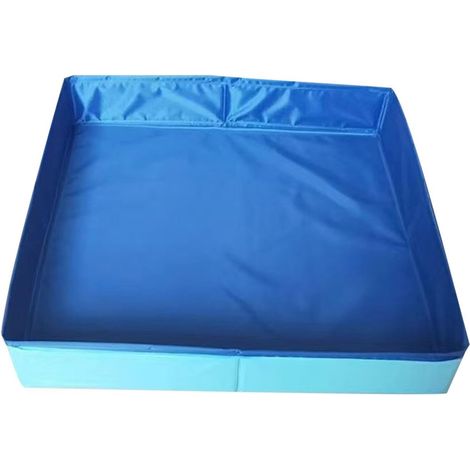 CCYKXAPiscine pour Animaux de Compagnie, Baignoires Carrée pour Chien en PVC, Piscines de Chiens Pliables Non Inflatiables, pour Chiens Chats, Jardin (1/5)
