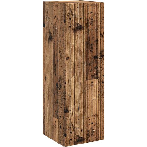 vidaXL Wall-mounted Bathroom Cabinet Old Wood 33 x 34.5 x 100 cm
