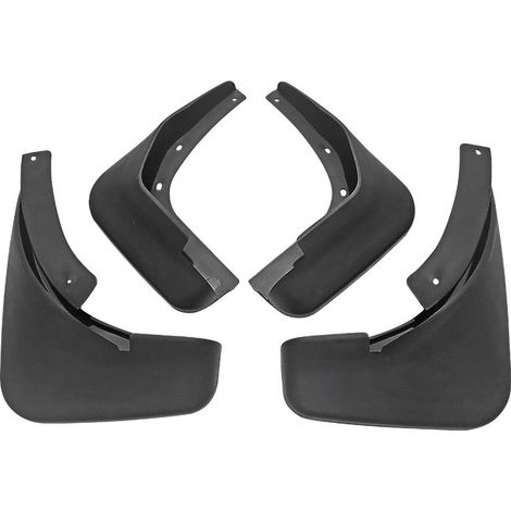 Suitable for Audi A4L 2009-2015, soft mud flaps, car tire mud flaps, black.--DTEKGAZ