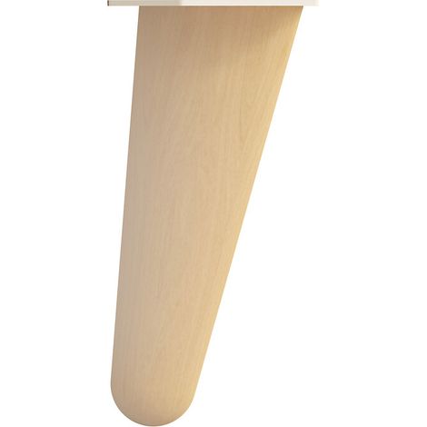 Pieds en bois Fuseau - hêtre brut - hauteur 400 mm - diamètre 55 mm - INTERGES.COM (1/5)