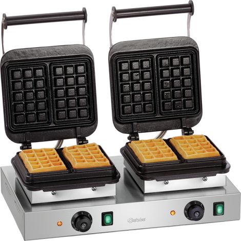Appareil à Gaufre Double Bruxelles - 60 x 100 mm - (H)32 mm - Bartscher (1/4)