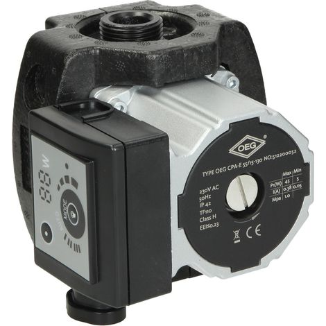 Circulateur de chauffage avec hauteur de refoulement 6 m entraxe 130 mm 1'' CPA-E 55/15-130