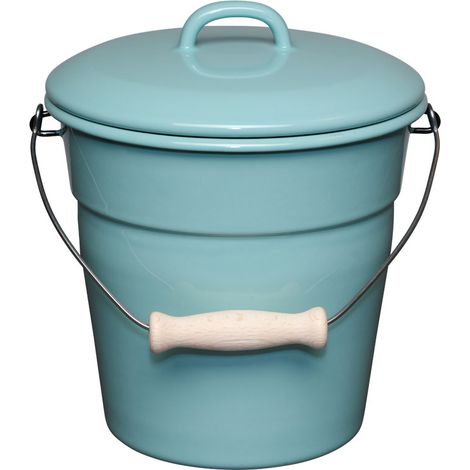 Riess secchio multiuso con coperchio 20cm 3,5L Nature Green Light