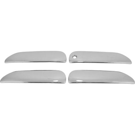 Copertura maniglia esterna della portiera, copertura maniglia esterna della portiera argento, adesivo cromato in ABS per sostituzione automatica per Fit Jazz 2008-2013.