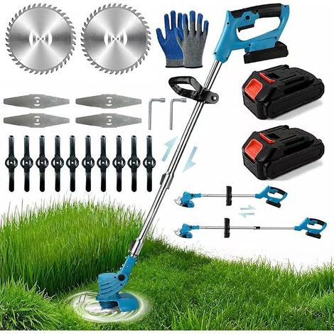 Brush Cutter with 5 Methods Brushless with Weed Brush (Blue/A) (1/5)