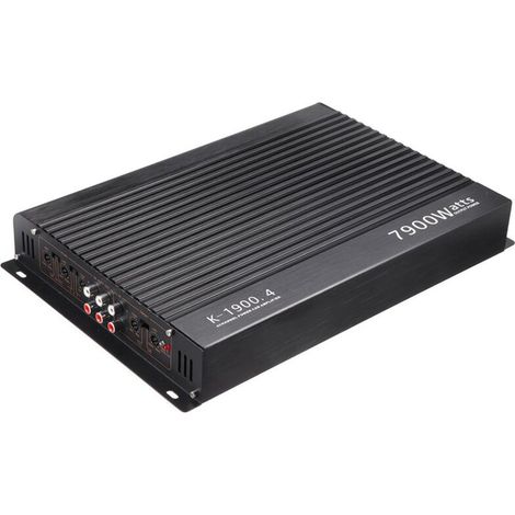 This four-channel car stereo amplifier features an aluminum alloy construction, excellent heat dissipation, and is suitable for car speakers. (1/5)
