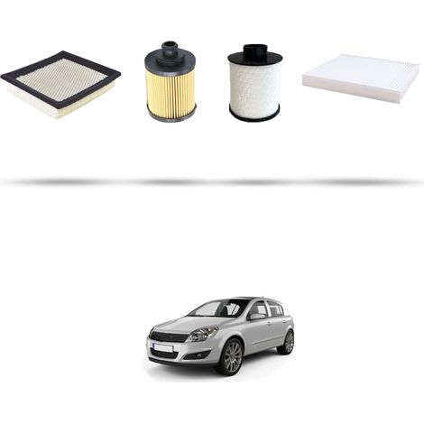 Kit tagliando 4 filtri compatibile con Opel Astra H ,GTC,SW 1.3 CDTI 66kw Dal 2005 (1/5)