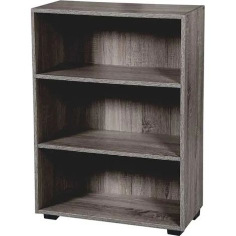 Estantería Gaia 62 x 24 x 80 cm en wenge con 3 estantes abiertos