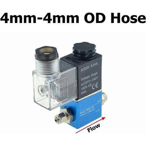 Électrovanne pneumatique 12 V/24 V/220 V, 2 positions, orifice 1/4", 2 voies normalement fermée, référence 2V025-08, pour compresseur d'air. 4 mm-4 mm KNAC 36 V (1/5)