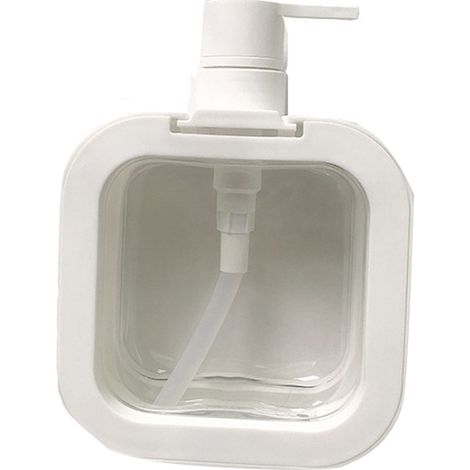 Dispensateur de lotion rechargeable PET 500ml transparent sans odeur, bouteille à pompe vide pour voyage, recyclable (1/5)
