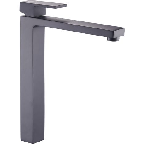 Ogomondo miscelatore rubinetto lavabo appoggio purple bocca alta nero black confezione 1 (1/5)