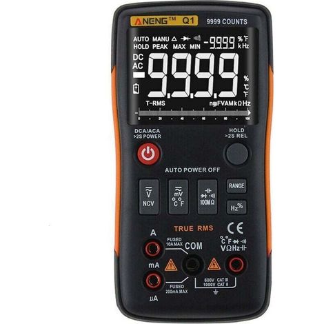 Multimètre numérique multifonctionnel voltmètre ampèremètre mesure de haute précision AC / DC résistance capacité fréquence cycle de fonctionnement température Diode testeur,de
