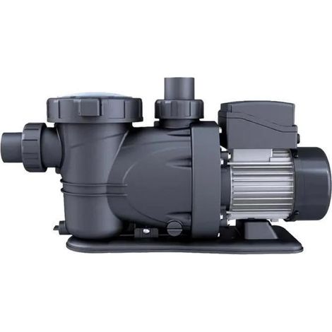 Gre-Pools Bomba de piscina autoaspirante 1,5 CV gris