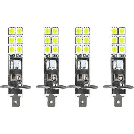 Kit de 4 ampoules LED H1 6000K Super White 80W pour phares antibrouillard et feux de route (1/5)
