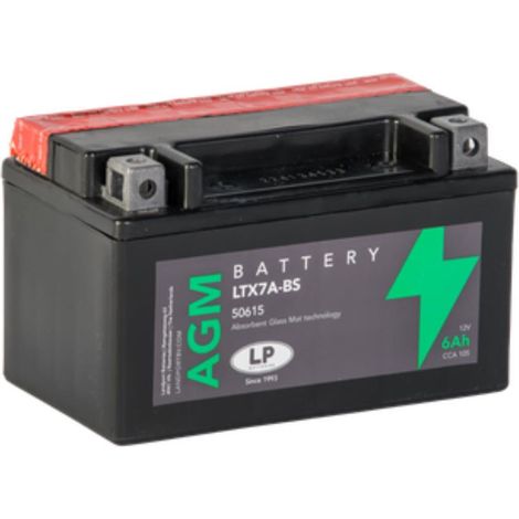 Batterie AGM 12V 6Ah für Motorrad Startbatterie MA LTX7A-BS
